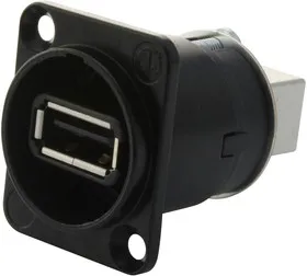 NAUSB-W-B, Переходник разъема, мультимедиа, USB 2.0 A, Гнездо, USB 2.0 B, Гнездо