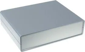 G706, Корпус для РЭА 140х110х35 мм, пластик, темно-серый, светло-серая панель