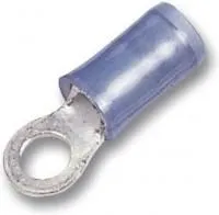 0-0321045-0, Клемма с кольцевым наконечником, M6, 1/4, 14 AWG, 2 мм, Серия PIDG, Синий