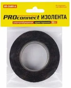 09-2409-4, Изолента ХБ 18 х 0,35 мм, (ролик 11,3 м/80 г) (2-ПОЛ)