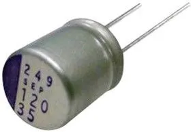 10SEQP270M, Polymer Aluminium Electrolytic Capacitor, OS-CON, 270 мкФ, 10 В, Радиальные Выводы, Серия SEQP