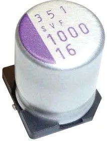 16SVPK680M, Polymer Aluminium Electrolytic Capacitor, 680 мкФ, 16 В, Radial Can - SMD, OS-CON SVPK Series