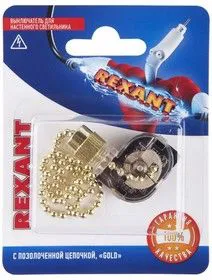 06-0241-A, Выключатель для настенного светильника , золотой, 1 шт.