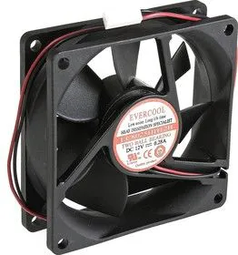 EC8025HH12B, Вентилятор 12В, 80х80х25мм , подш. качения, 3500 об/мин