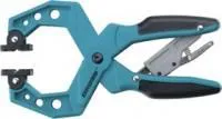 20803, Струбцина клещеобразная, пластиковый корпус,храповый механизм жесткой фиксации,2-1/4/58 мм