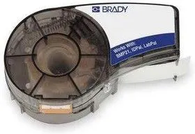 M21-250-595-YL лента 6.35 мм/6.4 м винил, черный на желтом (BMP21 Plus)