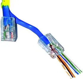 300668EZ, CAT6 RJ45 MODULAR PLUG, 8 POSITION, 1 PORT