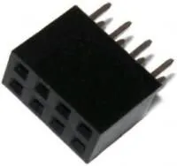 PBD-8 (DS1023 2x4), Гнездо на плату 2.54мм 2х4 прямое