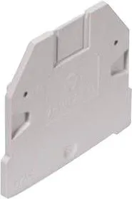 07.313.3355.0, END PLATE, DIN RAIL TERMINAL BLOCK