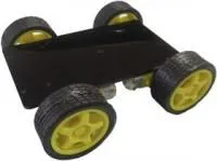 Шасси 4-х моторное, Конструктор мобильной платформы для роботехники (черный)