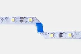 2835-60LED-IP54-W-S-12V, Лента светодиодная S-образная 1 метр, 60SMD(2835)/m 6W/m 12V IP54 белый(7000-7500К)