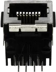 5555141-1, Модульный разъем, Cat3, RJ45 Jack, 1 x 1 Port, 8P8C, Cat3, Монтаж в Сквозное Отверстие