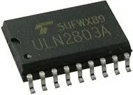 ULN2803AFWG, Матрица из восьми транзисторов Дарлингтона, 500мА, 50В, [SO-18]