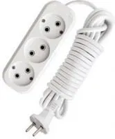 Удлинитель 3х2м без заземл. 10А IP20 Е-203 АБС-пл. ПВС 2х0.75 UNIVersal 9631963