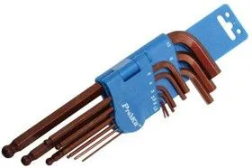 8PK-028, Набор Ключи шестигранники с шариком1.5-10мм (9шт)