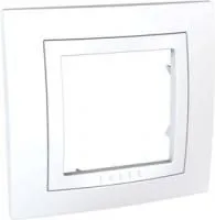 Рамка 1-м Unica бел. SchE MGU2.002.18