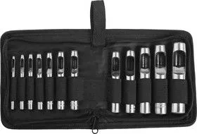 22949-H12, Набор ЗУБР МАСТЕР: Пробойники для кожи, 3-19мм, 12шт