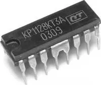 КР1128КТ3А, Четырёхканальный полумостовой коммутатор тока [PowerDIP (12+4)] (=L293B)