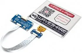 5.83inch e-Paper HAT (B), E-Ink дисплей 600448px форм-фактора HAT для Raspberry Pi, трехцветный (красный, черный, белый)