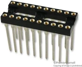 123-93-320-41-001000, DIP SOCKET, 20 POSITION, THROUGH HOLE