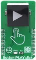 MIKROE-3327, Add-On Board, Button Play Click Board, Capacitive Touch Sensor, MikroBUS