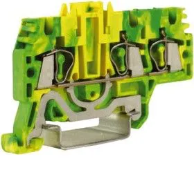 Клемма пруж. HTE.2/1+2 2.5кв.мм жел./зел. DKC ZHT510