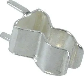 FC-001-N(DH) (покрытие никель), Держатель предохранителя на плату, cерый, 5мм