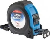 32541, Рулетка Вектор 5 м х 19 мм, утолщенное полотно, магнитный зацеп, обрезиненный корпус