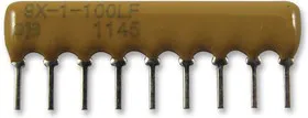 4609X-101-103LF, Фиксированный резистор цепи, 10 кОм, Серия 4609X, 8 элемент(-ов), Общая Шина, SIP, 9 вывод(-ов)