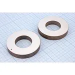 Ультразвуковое кольцо излучатель из пьезокерамики 60xd30x10мм, материал PZT4; пэу 60xd30x10кольцо кГц\PZT4\VOISE