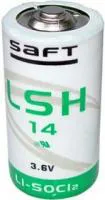 LSH14 (А343/LR14/C), Элемент питания литиевый 5800mAh, 26х50.4(1шт) 3.6В, высокотоковый