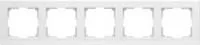 WL04-Frame-05-white / Рамка на 5 постов (белый)