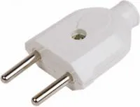 11-8533, Вилка прямая б/з бежевая 10 А