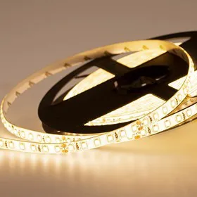 141-614, LED лента 24 В, 8 мм, IP65, SMD 2835, 120 LED/m, цвет свечения теплый белый (3000 К)