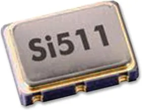 511BBA125M000BAG, Кварцевый генератор, 125МГц, 50млн-1, SMD, 5мм x 3.2мм, 3.3В, Si511 серия