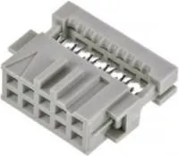 1-215919-0 (IDC-10F), Розетка 2.54 на шлейф, Gold(8) (OBSOLETE)