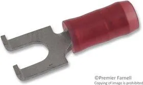 32561, TERMINAL, SPADE/FORK, #6, CRIMP, RED