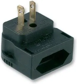 CP4A, Переходник питания, Евро, США, 3 А, Черный