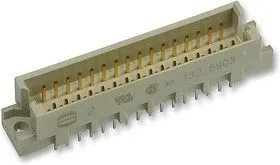 09 28 148 6903, Разъем DIN 41612, Серия Type 2R, 48 контакт(-ов), Штекер, 2.54 мм, 3 ряда, a + b + c