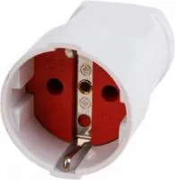 11-8538, Розетка переносная с/з белая 16 А