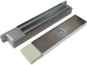 AL-300-12S-Premium Электромагнитный замок с герконом и Холлом, 12В, 300 кг, серый