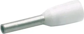 46910, Наконечник штыревой втулочный изолированный белый 0,5 мм кв.