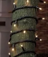 Гирлянда светодиодная 100LED шнур 13м IP44 удлинение до 6шт. тепл. бел. Космос KOC_GIR100_WW_IP