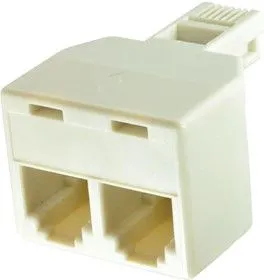 32-1014W, ADAPTER, MODULAR, JACK-JACK, 4 POSITION