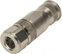 21023692301, SENSOR CONNECTOR, M8, RCPT, 3POS, SCREW