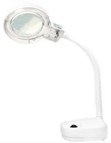 913605, Лупа с подсветкой 3-х и 8-кратная, D 87,5 мм, на гибком штативе