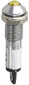 XD8-2-G-03VDC, Светодиод с держателем зеленый 8мм 3VDC