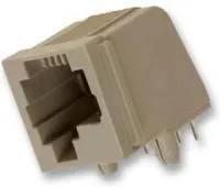 5555003-1, Модульный разъем, Cat3, RJ25 Jack, 1 x 1 Port, 6P6C, Cat3, Монтаж в Сквозное Отверстие