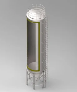 Цилиндроконический танк для вина, 5 м3