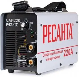 САИ 220, Сварочный аппарат инверторный,154В-242В, макс.6,6кВт, 10А-220А, ПВ 70%, напр. холостого хода 80В